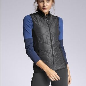 Athleta Flurry Quilted black Vest for Women